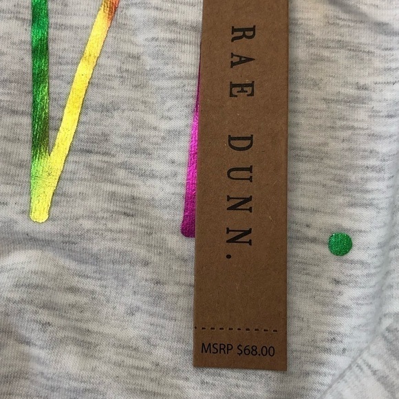 RAE Dunn LOVE Long Sleeve Sweatshirt Medium - Picture 4 of 5